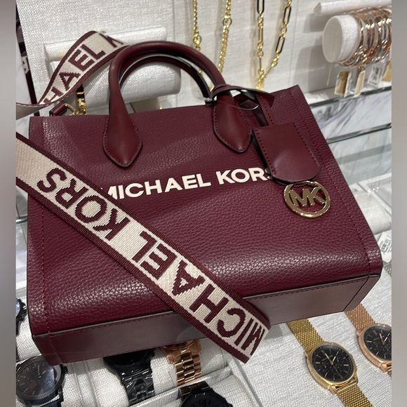 Michael Kors Mirella Small Pebbled Leather Crossbody Bag - Picture 7 of 16